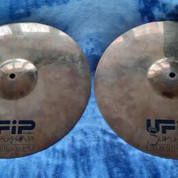 Hi- hat 13 " , činel 16 " crach zn. UFIP - supernova