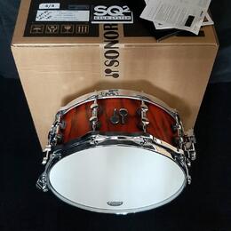 Prodám snare Sonor SQ2 Birch- 14x6" Fiery red