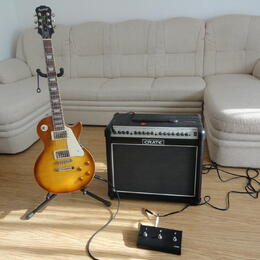 Prodám EPIPHONE LesPaul Standard + CRATE FlexWave 65/112