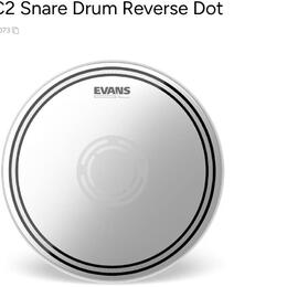 Evans 13" EC2 Snare Drum Reverse Dot