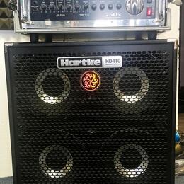 Komplet aparát SWR750X, box Hartke HD410, ladička, rack