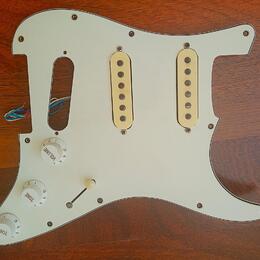 Pickguard,snímače,poťáky,3-pol.switch, Greco,Maya 70 roky