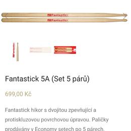 Paličky Fantastic Hickor 5A (balení po 5 párech)