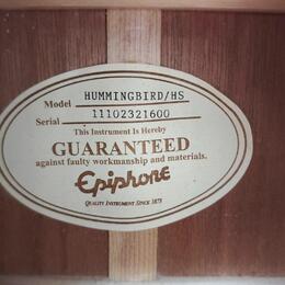 Epiphone Hummingbird / HS