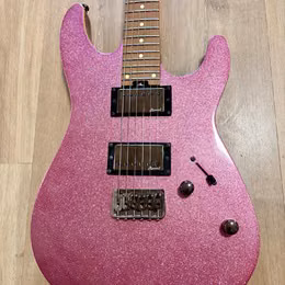 Harley Benton Fusion-III HH HT Roasted &ndash; Sparkle Pink &ndash; TOP 