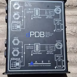 ART dPDB &ndash; Dual Passive Direct Box (Dvoukan&aacute;lov&yacute; DI Box)