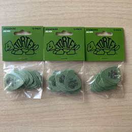 Dunlop Tortex Green 0,88 mm &ndash; 3&times; balen&iacute; po 12 ks
