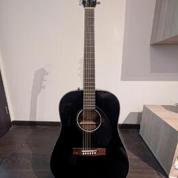 Fender CD-60S BLK + stojan + ladička