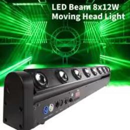 SHEHDS 2ks Beam LED 8x12W RGBW 4in1 Moving Head Stage Light