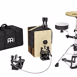 MEINL Cajon Drum Set +  Tama 8" x 3" Metalworks Effect Snare