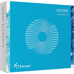 Modrá krabice s bílými nápisy a grafickým prvkem ve tvaru stylizovaného kruhu z linií. V pravém horním rohu je text OZONE ELEMENTS a v levém dolním r…