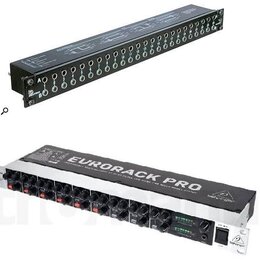 Horní fotografie zobrazuje černý rackový patchpanel s řadou konektorů. Na levé straně je vidět nápis NEUTRIK a označení A a B.

Dolní fotografie zobr…