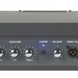 Černý basový zesilovač v rackovém provedení s úchyty po stranách. Na předním panelu je nápis LH1000 1000 WATT BASS AMPLIFIER CLASS A VALVE PREAMP a l…