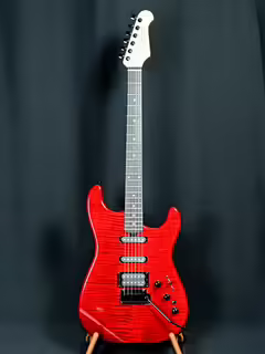 LAKLAND SKYLINE 65-S GUITAR HSS, Red Translucent, Ebony