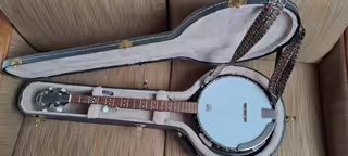 Prod&aacute;m 5ti-strunn&eacute; banjo zn. SAMICK SB-55