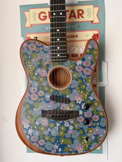 Fender FSR Am. Acoustasonic Telecaster Blue Flower - limitka