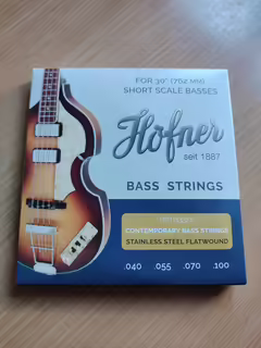 BASS STRUNY H&Ouml;FNER Flatwound SUPER NOV&Aacute; CENA