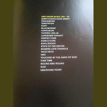 Noty New Order Music 1981-1989 originál kniha