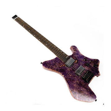 Eart Guitars,  Headless Electric Guitar , Purple  Finish 