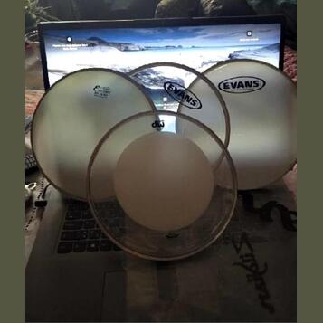 Dw drums & Evans & Remo Encore vše  8"