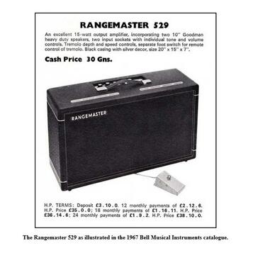 VIDEO! 1966 Dallas Arbiter Rangemaster 526 529 combo 2x10"