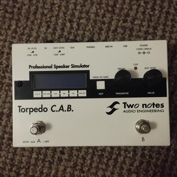 Two Notes Torpedo C.A.B. Speaker Simulator Pedal
