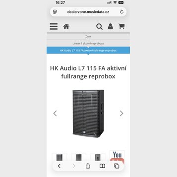 HK Audio L7 115 FA aktivní fullrange reprobox
