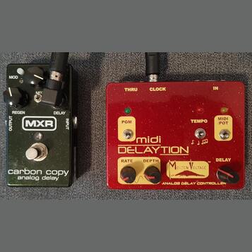 MXR Carbon Copy + Midi Delaytion 