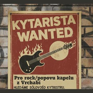 Rockpopová Kapela hledá sólového kytaristu/ku Vrchlabí
