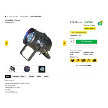 LP64LED-PRO3 Ibiza Light světlo