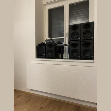 5.1 Persons Eris E7 + Sub8 + Studio 1810c + příslušenství
