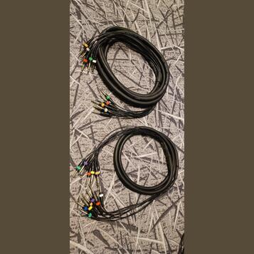 2x multikabel 8x jack 6,3 mm