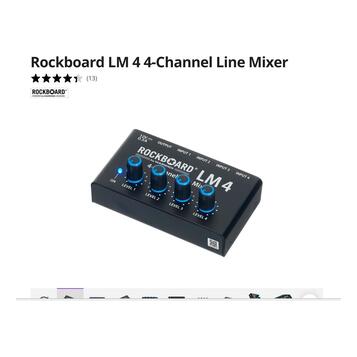 Prodám Rockboard LM 4 4-Channel Line Mixer
