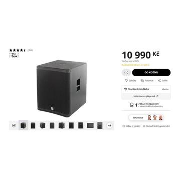 the box pro DSP 18 Sub + orginál obal