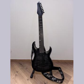 Elektrická kytara Harley Benton Amarok-7 BKNT Flame Burst