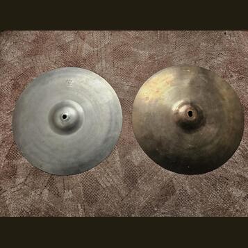 Vintage 14" Dixie (Paiste) HiHat / Crash - 60-te roky