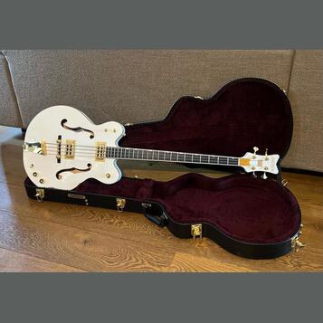 GRETSCH G6136LSB White Falcon Bass