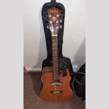 Washburn WLD10SCE Woodline - Elektroakustika (Masiv) + obal