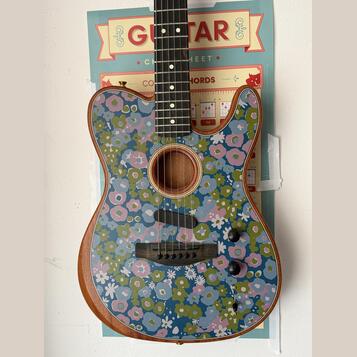 Fender FSR Am. Acoustasonic Telecaster Blue Flower - limitka