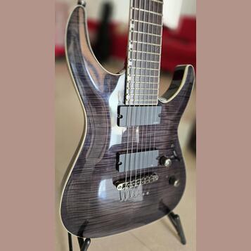 ESP LTD Deluxe H-1007 See Thru Black +SKB SCFS6 Uni Soft Cas