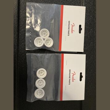 Čepičky knoby potenciometrů Fender - bílo zlatá