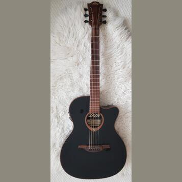 LAG Tramontane T100ASCE-BLK Auditorium slim Cutaway