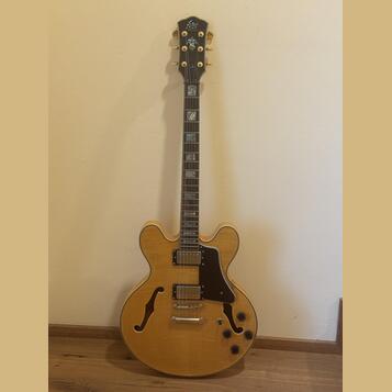 Fokus Guitar Semi-Hollow ES-335 style TOP stav, krásný javor