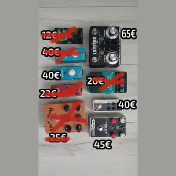Predám gitarové efekty