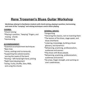 30-year professional offering Blues Guitar Lessons