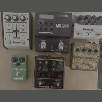 Boutique / kvalitné gitarové efekty–delaye, drive, modulácie
