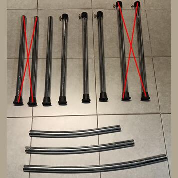 trubky, rúrky, clampy na bicie