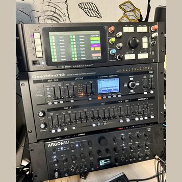 Synth rack - Kodamo, DeepMind, Argon