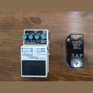 Boss DD-7 + tap tempo