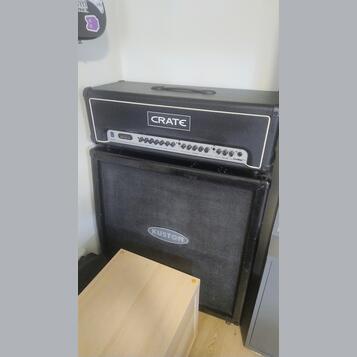 Kytarový half-stack Crate 120W + reprobox Kustom 4x12 